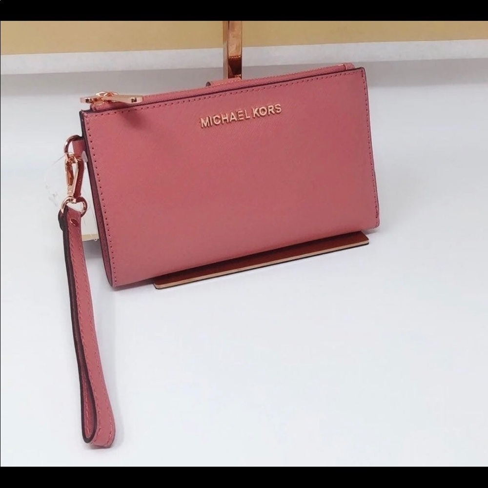 NWT Michael kors Double Zip Wristlet wallet